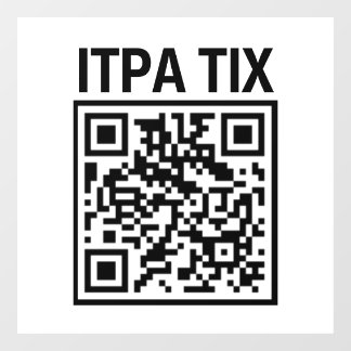 ITPA TIX QR CODE - WINDOW CLING