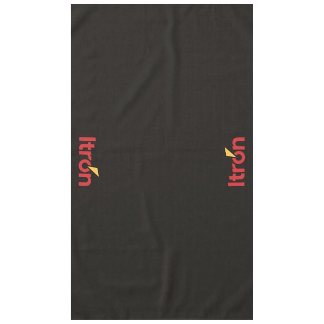 Itron black tablecloth 152 x 264 cm (Front)