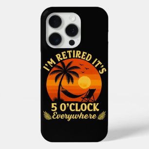 It's 5 O'Clock Everywhere Retired Tropical Summer iPhone 15 Pro Case