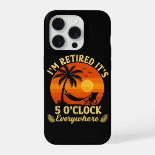 It's 5 O'Clock Everywhere Retired Tropical Summer iPhone 15 Pro Case