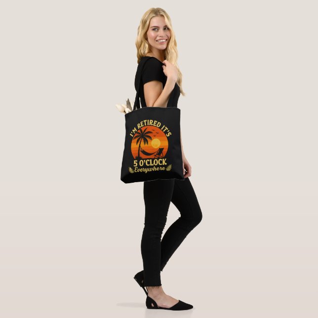 It's 5 O'Clock Everywhere Retired Tropical Summer Tote Bag (On Model)