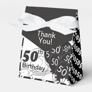 It's a 50th Birthday Party Favour Box