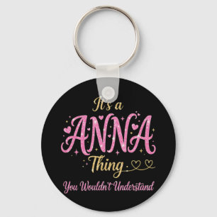 It's A Anna Thing Pink Gold Women Gift Key Ring