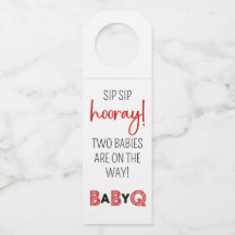 It's a Baby Q for Twins Bottle Hanger