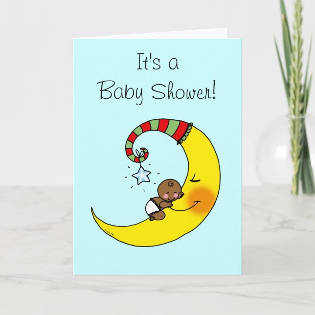 It's a Baby Shower! (baby boy) Invitation (Front)