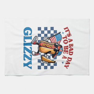 It's a Bad Day to Be a Glizzy 4th of July T-Shirt Tea Towel
