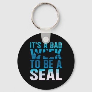 Its A Bad Week To Be A Seal Shark Lover Ocean Anim Key Ring