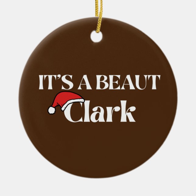 Its a beaut Clark Ceramic Tree Decoration (Front)