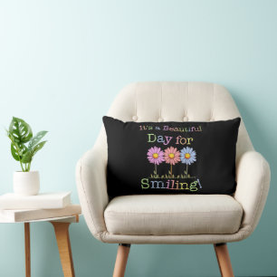 Its a Beautiful Day for Smiling Graphic - Lumbar P Lumbar Cushion