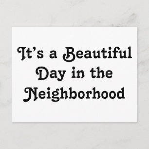 It's a Beautiful Day Postcard