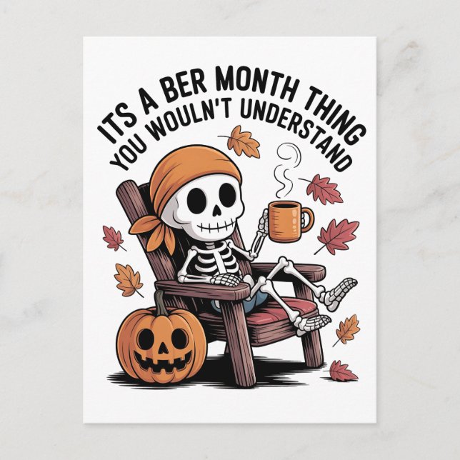 It's a Ber Month Thing You Wouldn't Understand   Invitation Postcard (Front)