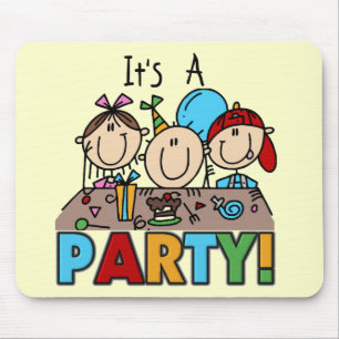 It's a Birthday Party T-shirts and Gifts Mouse Pad