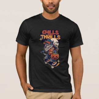 its a black t-shirt with asthetic desing 