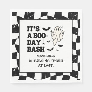 It's A Boo Bash Halloween 3rd Birthday Napkin