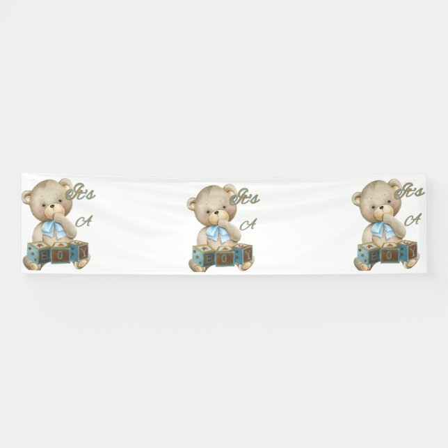 Its A Boy 2.5x10 Vinyl Banner (Horizontal)