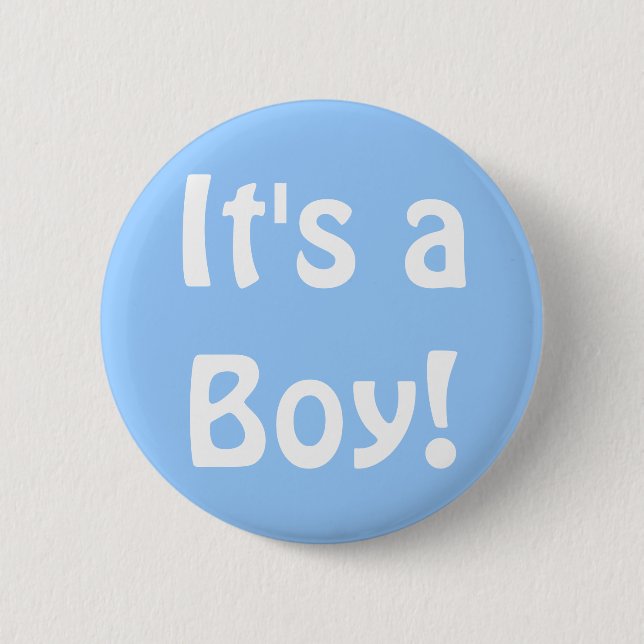 It's a Boy! 6 Cm Round Badge (Front)