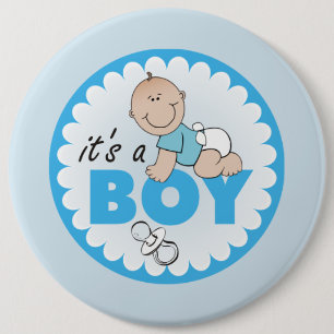 It's a Boy 6 Cm Round Badge