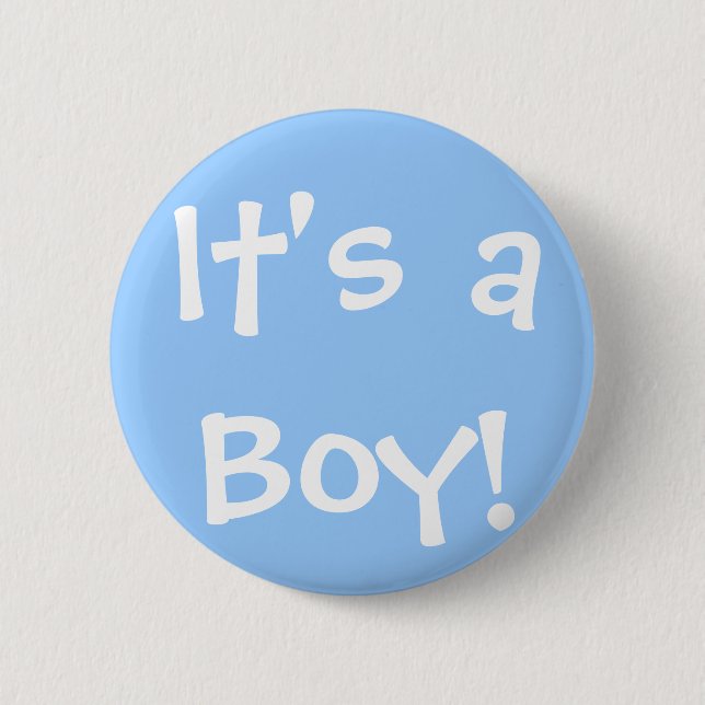 It's a Boy! 6 Cm Round Badge (Front)