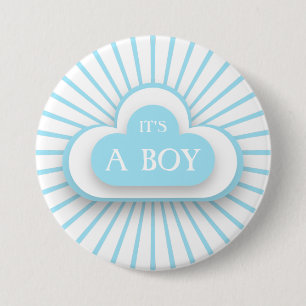 It's a Boy 7.5 Cm Round Badge