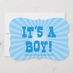 It's A Boy Announcement