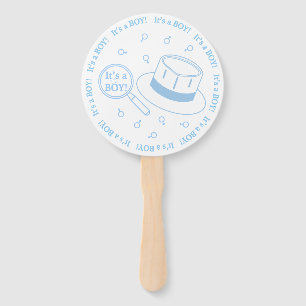It's a Boy! announcement Hand Fan