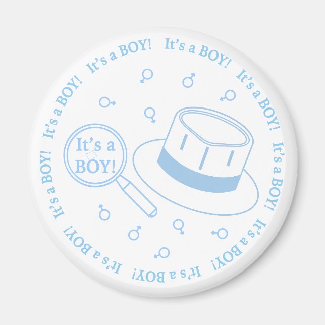 It's a Boy! announcement Magnet (Front)
