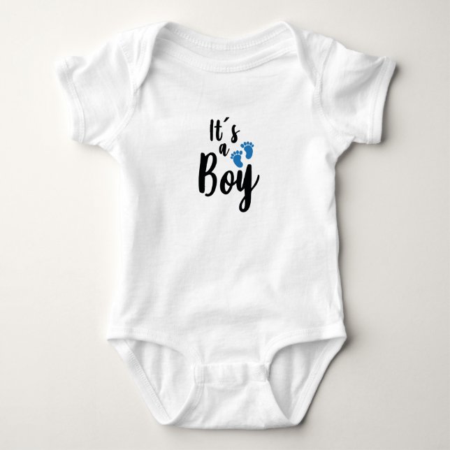It's A Boy Baby Bodysuit (Front)
