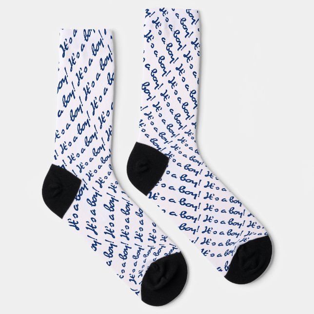 It's a Boy! Baby Gender Reveal Socks (Right)