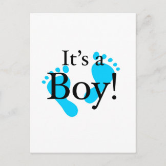 Its a Boy - Baby, Newborn, Celebration Announcement Postcard
