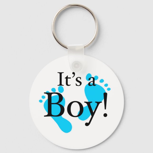 Its a Boy - Baby, Newborn, Celebration Key Ring (Front)