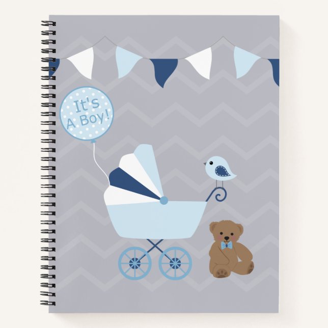 It's A Boy Baby Notebook (Front)
