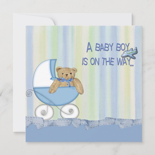 It's A Boy baby shower Invitation (Front)