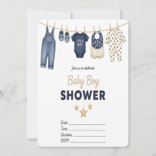 It's a Boy Baby Shower Invitation 