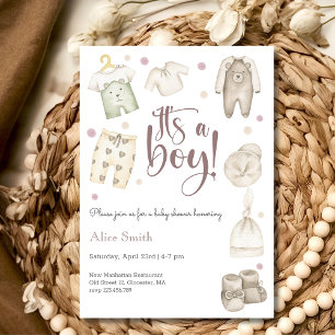 It's a boy Baby shower Invitation