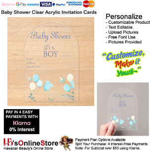 It's a Boy Baby shower Invitation Card 15