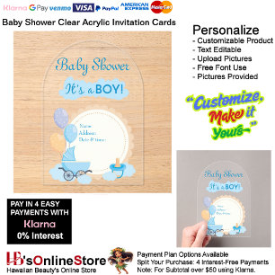 It's a Boy Baby Shower Invitation Card 17
