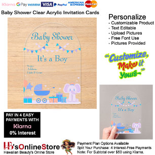 It's a Boy Baby Shower Invitation Card 18