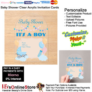 It's a Boy Baby Shower Invitation Card 19