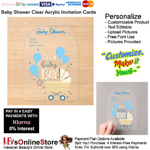 It's a Boy Baby Shower Invitation Card 21