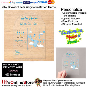 It's a Boy Baby Shower Invitation Card 22