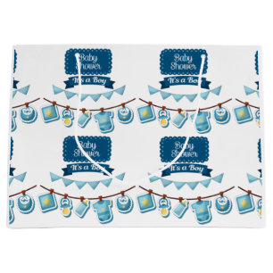 It's A Boy Baby Shower Large Gift Bag