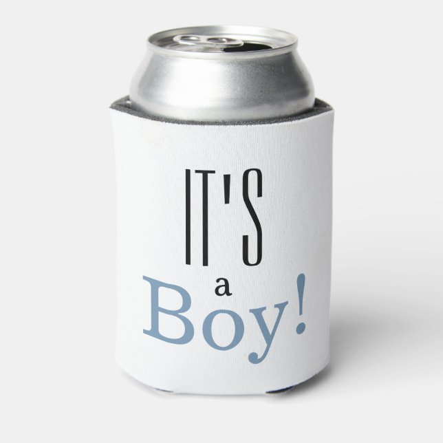 It's a Boy! Baby Shower Party Favour Can Cooler (Can Back)