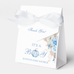 It's a Boy Baby Shower Pumpkin Favour Box