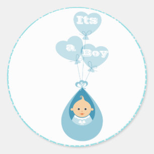 It's a Boy Baby Shower Sticker