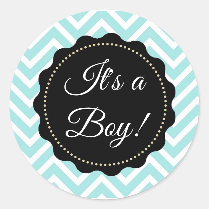 It's A Boy! Baby Shower Stickers 