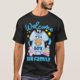 It's A Boy Baby Shower Welcome To Our Family T-Shirt