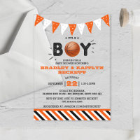 It's A Boy! Basketball Themed Co-ed Baby Shower