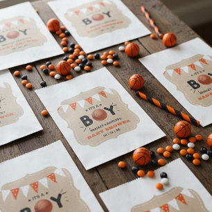 It's A Boy! Basketball Themed Co-ed Baby Shower Favour Bags