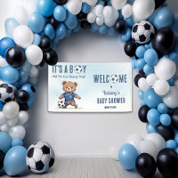 It's A Boy Bearly Wait Soccer Player Baby Shower
