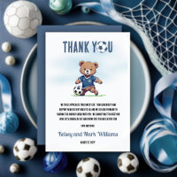 It's A Boy Bearly Wait Soccer Player Baby Shower